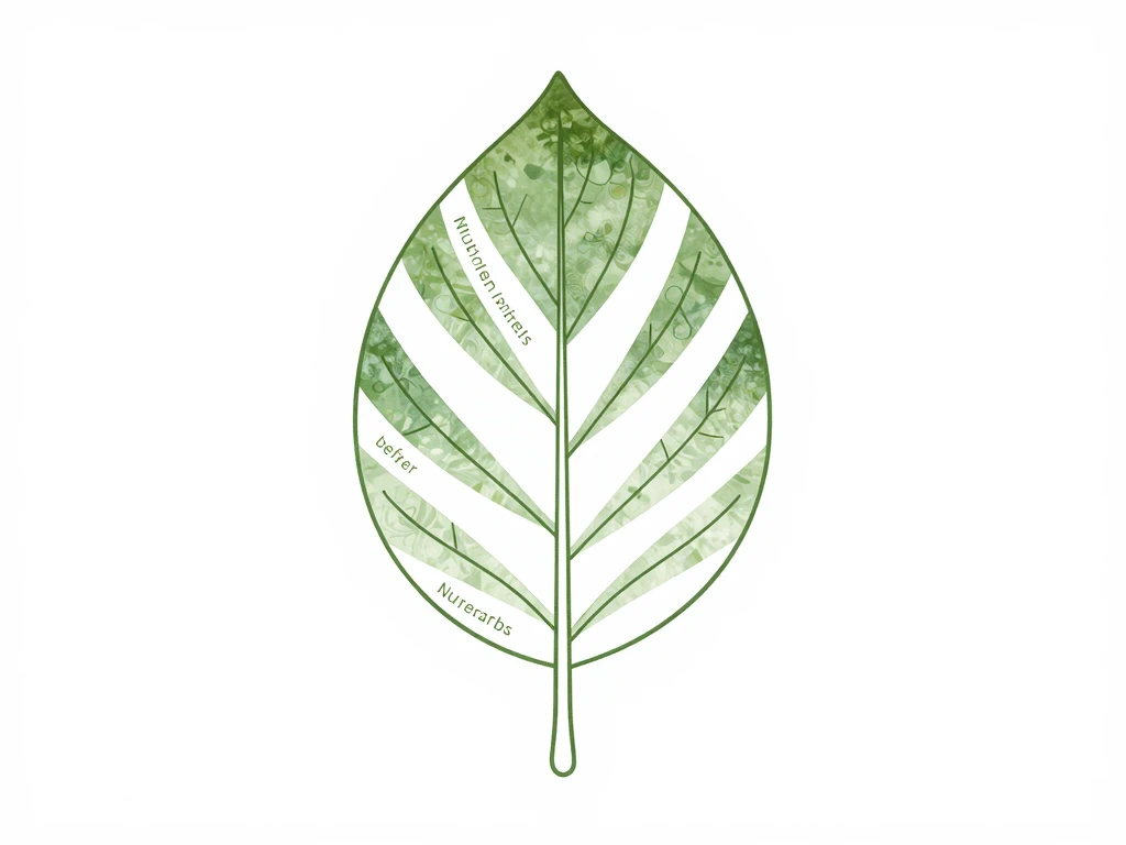 Abstract leaf illustration for plant nutrition at Chelvareoiix